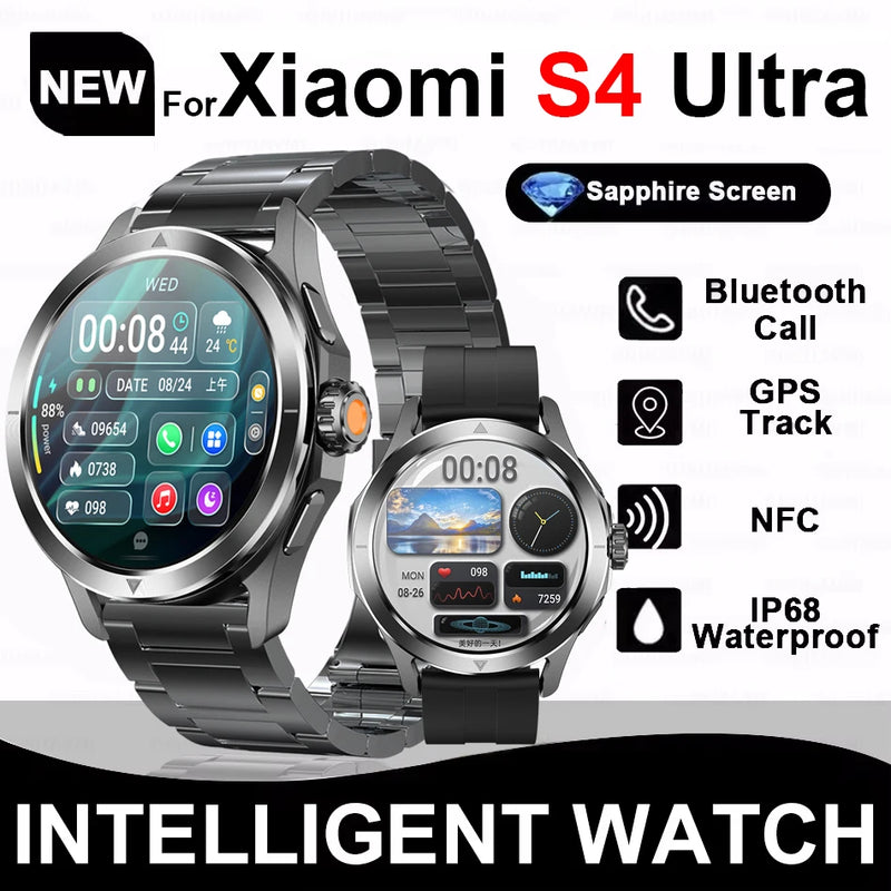 Novo Xiaomi S4 Ultra: Smartwatch AMOLED com NFC, GPS, Bússola, Chamada Bluetooth e Resistência à Água!