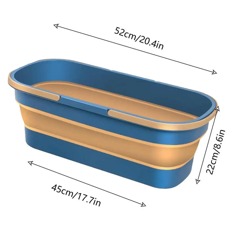 Multifuncional Dobrável Balde Portátil com Rodas - Multifuncional para Casa, Carro e Camping!